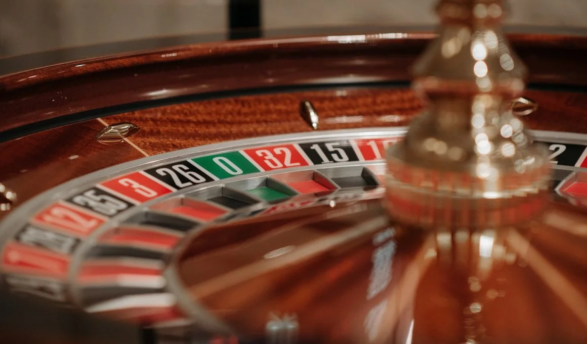 a roulette wheel in close up photography