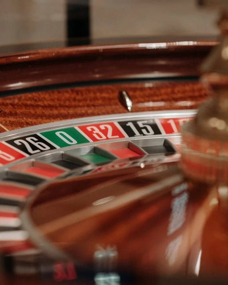 a roulette wheel in close up photography