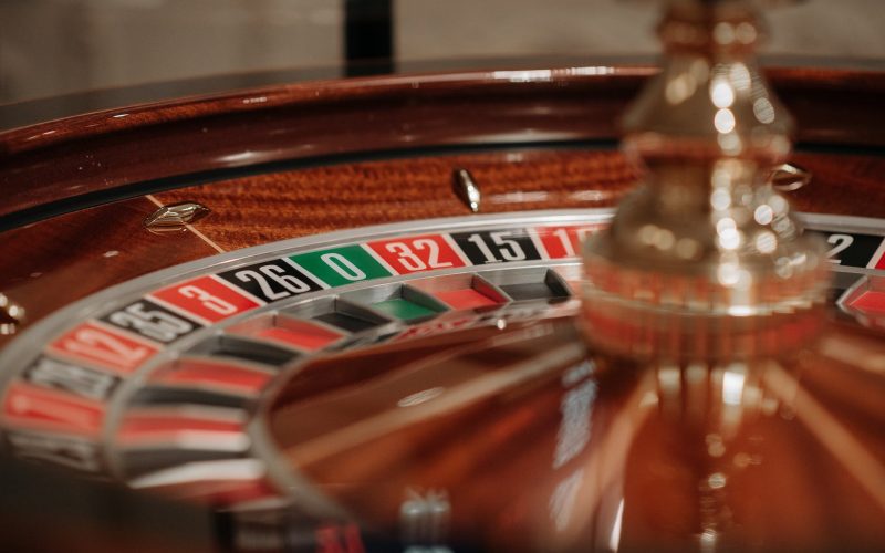 a roulette wheel in close up photography